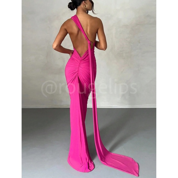 Rouge! Vibrant Pink Maxi Dress - Picture 1 of 6